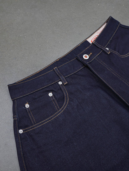 raw denim balloon jeans "pink"