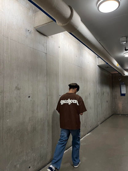 heavyweight logo tee “mocha”