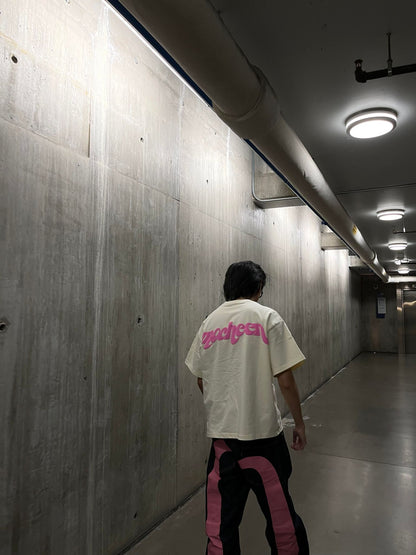 heavyweight logo tee "strawberry"