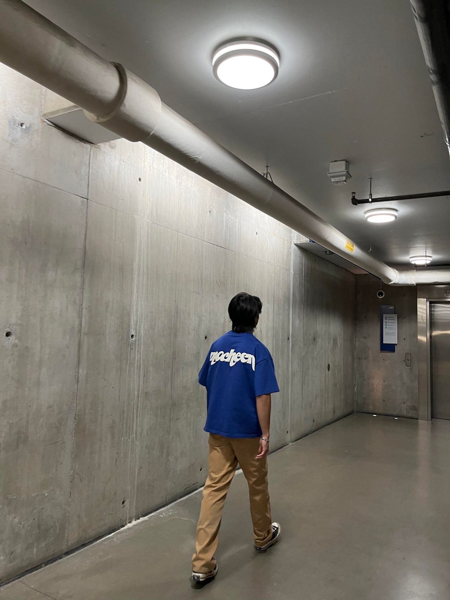 heavyweight logo tee "royal"