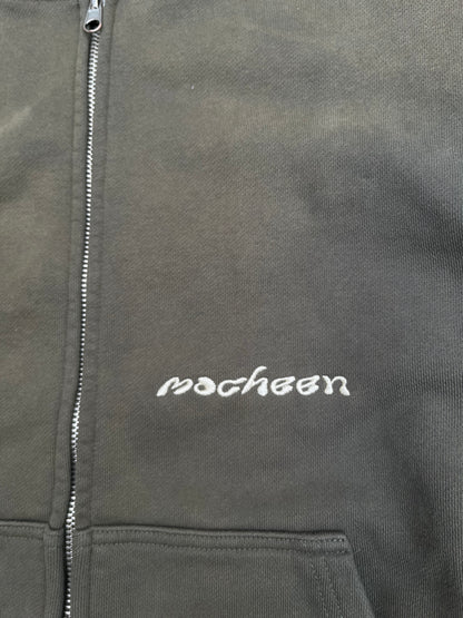 sun-faded zip up "olive green"